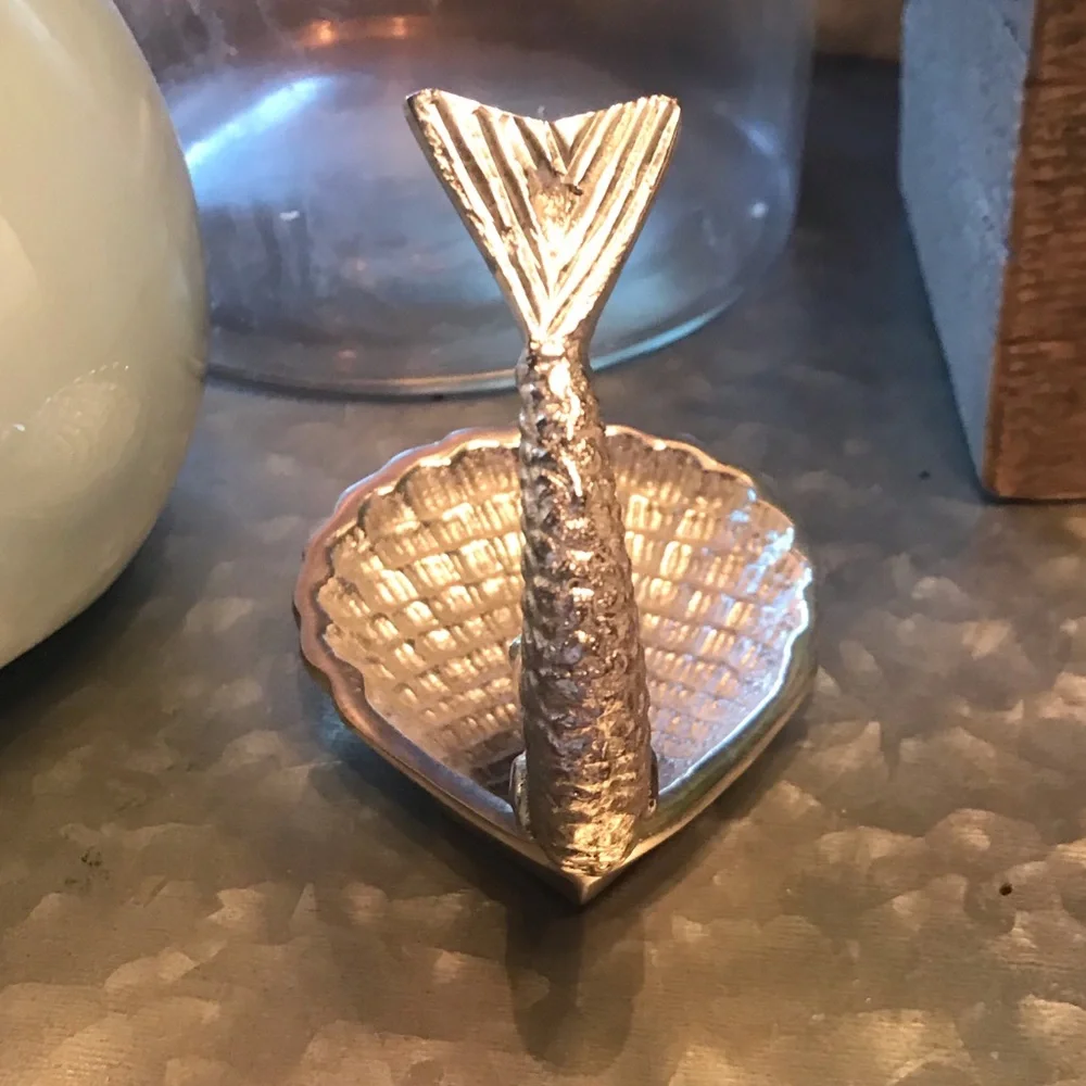 Two’s Company Silver Fish Ring Holder